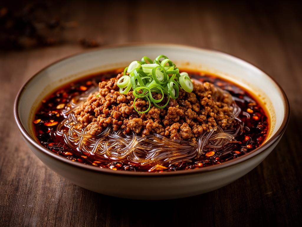 Ants Climbing a Tree (蚂蚁上树) — Sichuan Glass Noodles with Pork