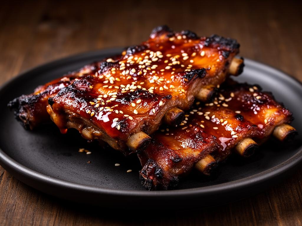 Chinese BBQ Ribs — Oven-Roasted Sticky Char Siu Style