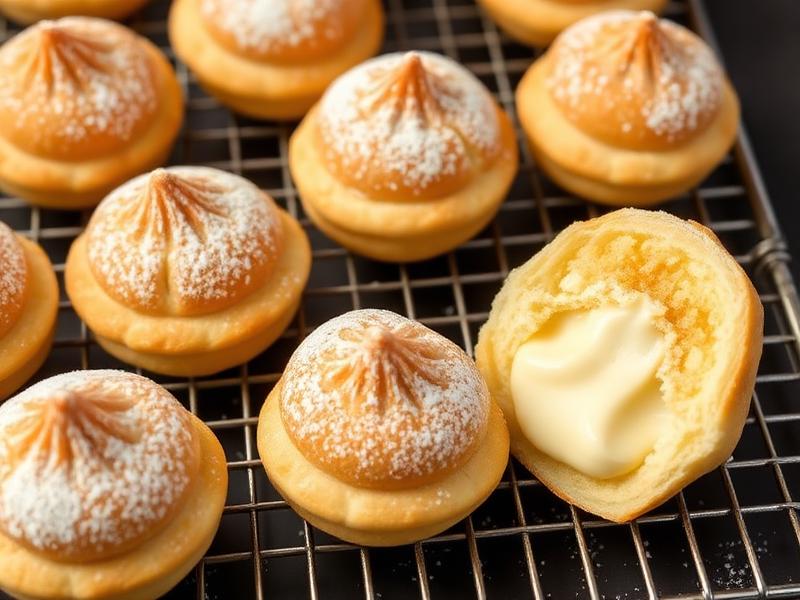 Hong Kong Style Cream Puffs (泡芙) — Light & Crispy