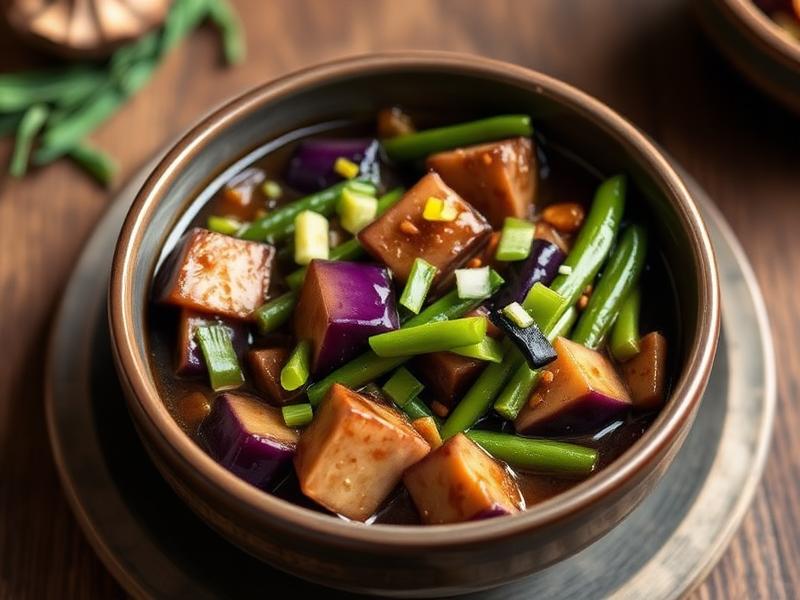 Chinese Eggplant & Green Bean Stew (茄子豆角)