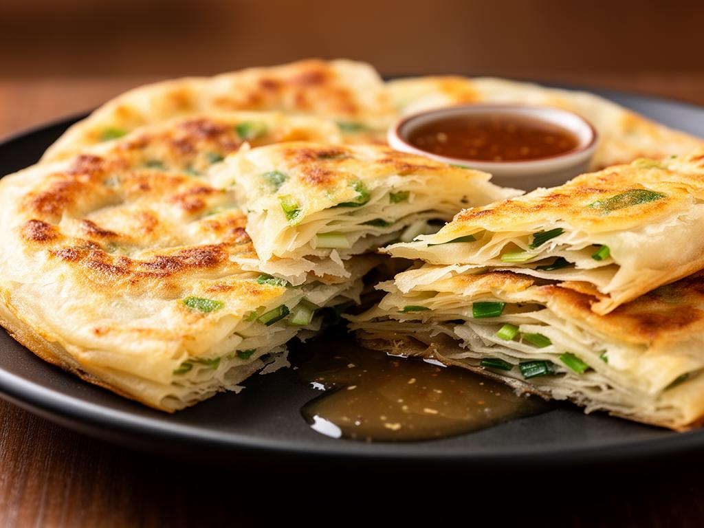 Flaky Chinese Scallion Pancakes (葱油饼) — Crispy Street Food at Home